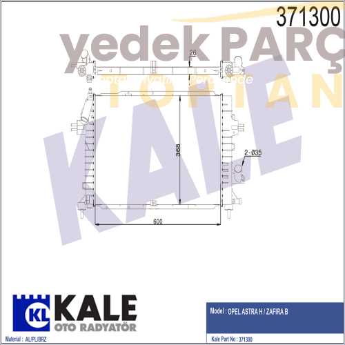 KALE RADYATOR ASTRAH 1.3 1.7 CDTI