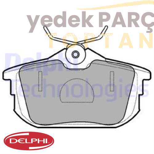 DELPHI FREN BALATASI ARKA MITSUBISHICARISMA COLT PROTON IMPIAN SMART FORFOUR S40 V40 95>