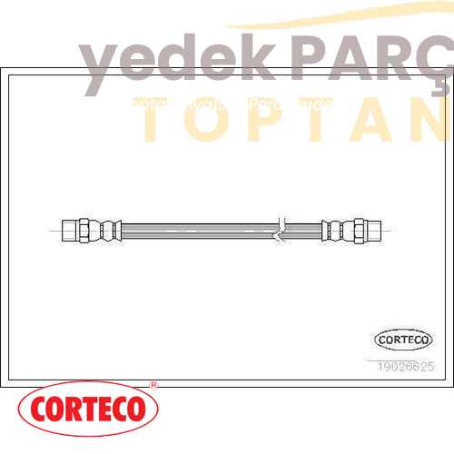 CORTECO FREN HORTUMU ARKA 280MM IKI TARAFI DISI