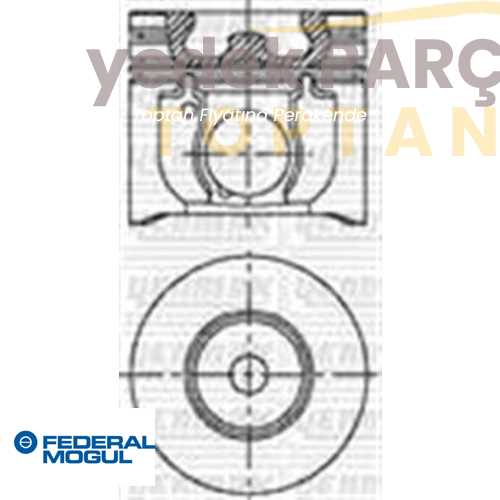 FEDERAL PISTON+SEGMAN 89.91 mm 125PS