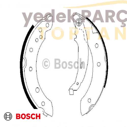 BOSCH ARKA FREN BALATASI KAMPANA  CLIO2 306 SAXO LOGAN  0986487266 F026004266