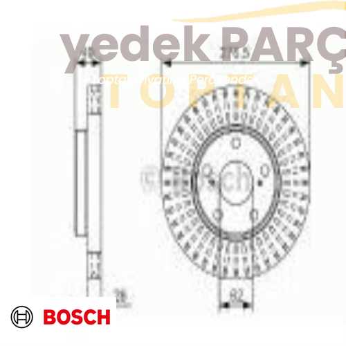 BOSCH FREN DISK AYNASI ON HAVALI 277MM AURIS COROLLA 13- 0986479U07