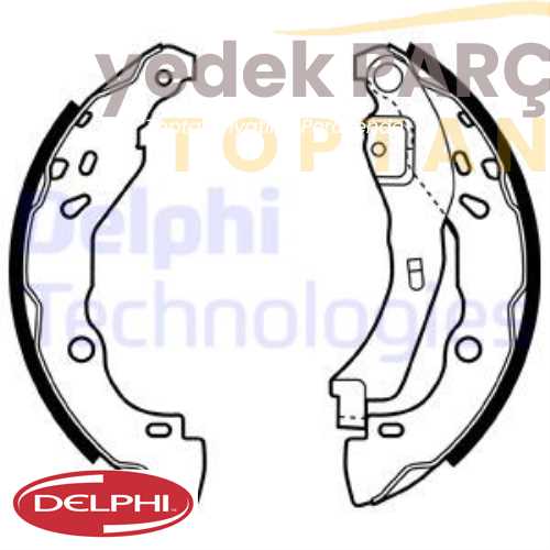 DELPHI FREN PABUCU ARKA CLIO2 1.2 1.4 16V 1.5DCI 1.9DTI LOGAN 1.4 1.6 09 04 SONRASI 1.6