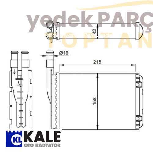 KALE KALORIFER RADYATORU 2 SIRA CU PL R9 R11