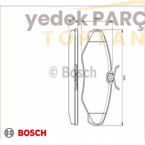 Yedek Parça :BOSCH FREN BALATASI ON (WVA23099) TRAFIC VIVARO 01 Özellikler: 0986424636