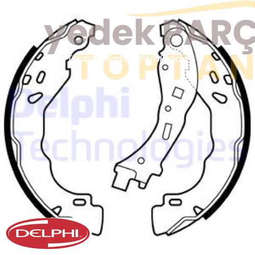 DELPHI FREN PABUCU ARKA C3 DS3 CELYSEE 208 01 10>