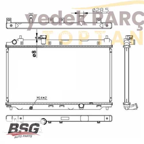 BSG SU RADYATÖRÜ MT : 350X648X26