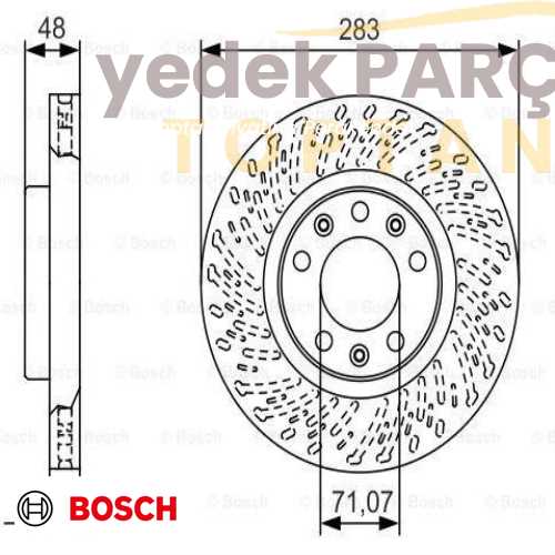 BOSCH FREN DISKI C4 PICASSO 1.6 HDI 02.2013 ; C4 GRAND PICASSO 1.6 HDI 07.2013 ; C4 GRAND PICASSO 1.6