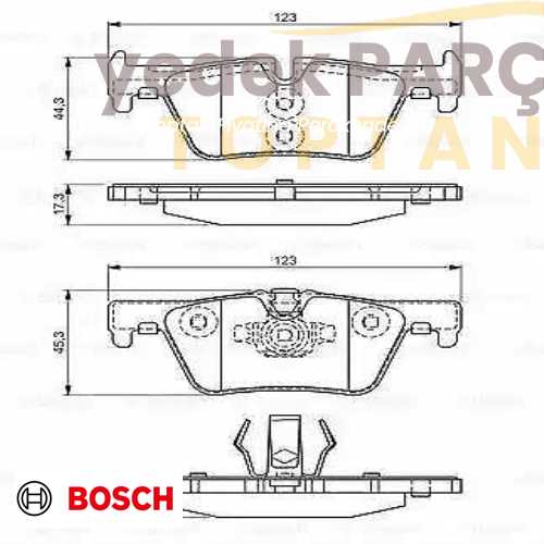 BOSCH FREN BALATASI ARKA BMW F20 F21 F30 F34 F31 F32 F33 F36 F80 F33 F83