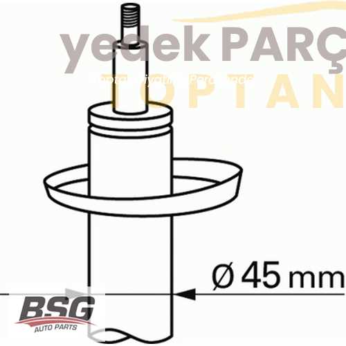 BSG AMORTISÖR ÖN SAG/SOL YAGLI 